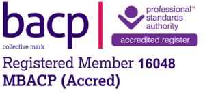 Qualifications. BACP Logo - Registered Member 16048
